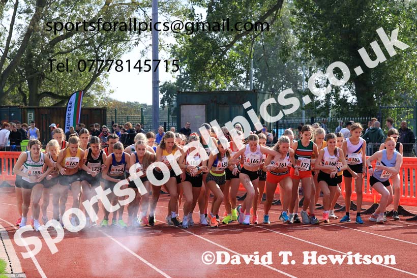 Womens Under-17s, 2024 Northern Mens 6 and Womens 4 and Youngsters Relays, Stanley Park, Blackpool.  Photo: David T. Hewitson/Sports for All Pics